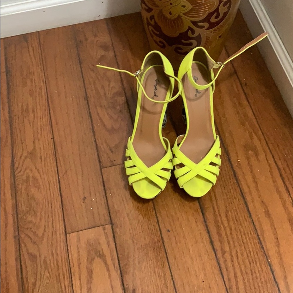 Open toe heels